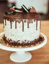 6" Mint Oreo Drip Cake image 0