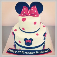 Black Red and White Minnie Mouse