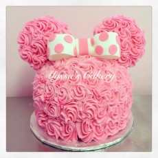 Pink Rosette Minnie Mouse