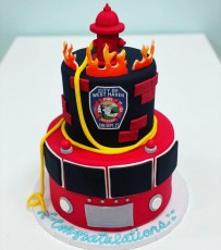 Fire Fighter Cake