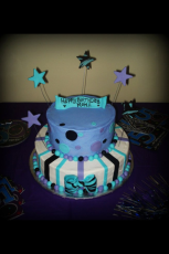 Turquoise Stars and Bows