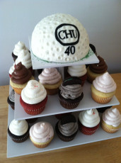 Golfing Cupcake Tower