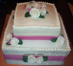Pink Ribbon & Roses