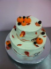 Fall Engagement Cake