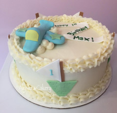 Airplane Smash cake