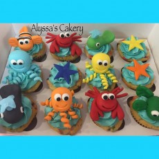 Sea Creatures Cupcakes