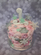 Snowflake Smash cake