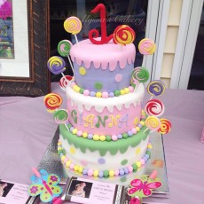 Lollipop 1st Birthday Cake!