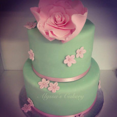 Reveal-Elegant Mint Green & Pink