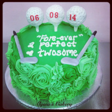 Golf Engagement Cake!