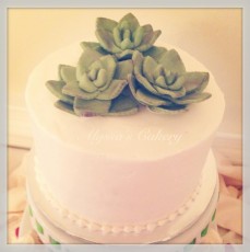 Succulents Cupcake Tower