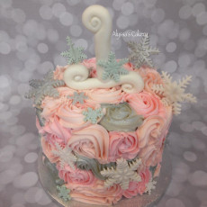 Snowflake Smash cake