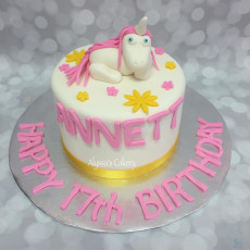 Pink Unicorn Cake