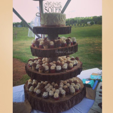 Rustic Wedding Tower