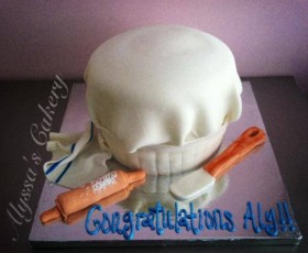 Pastry Chef Graduation Cake