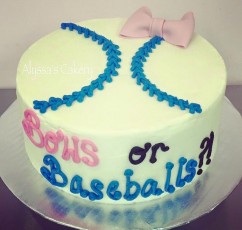 Bows or Baseballs Gender Reveal