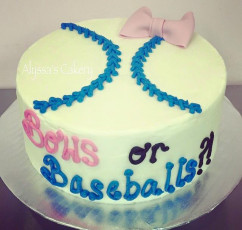 Bows or Baseballs Gender Reveal