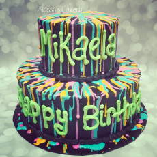 Paint Splatter Cake