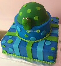Turtle Baby Shower Cake