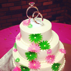 Lime Green and Hot Pink Engagement