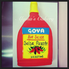Goya Hot Sauce Grooms Cake