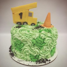 Construction Smash Cake!