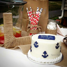 Nautical Smash cake