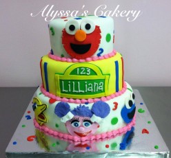 Sesame Street Tiered Cake
