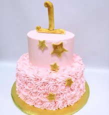 Twinkle Little Star Pink and Gold