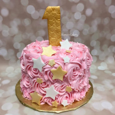 Twinkle Little Star Pink and Gold Smash