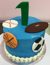 Sports Smash Cake