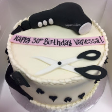 Hairstylist Birthday Cake
