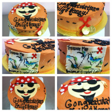 Grooms Cake-Pirate Map