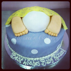 Grey and Yellow Baby Bottom