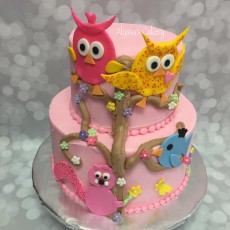 Owl Birthdy Cake