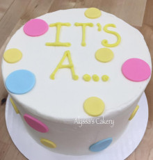 Gender Reveal Cake !