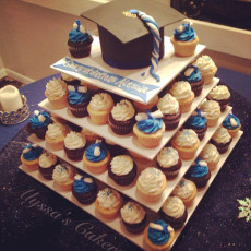 Graduation Cupcake Tower