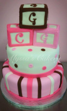 Monogrammed Baby Blocks