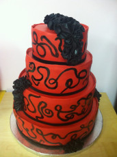 Black & Red Wedding