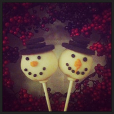 Snowman Cakepops