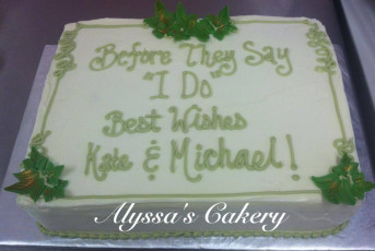 Rehearsal Dinner Cake!