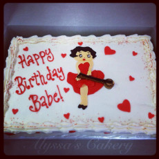 Betty Boop with a Banjo