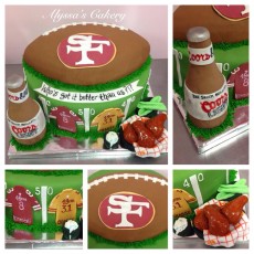 49ers, Archie Moore Wings, Coorslite GROOMS CAKE!