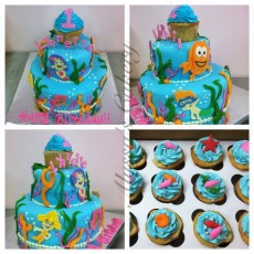 Bubble Guppies with Jumbo Cupcake