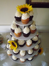 Sunflower Cupcake Tower