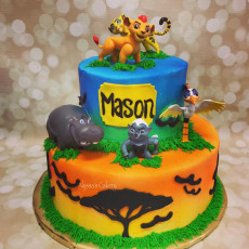 Lion King Tiered with Plastic Characters
