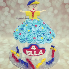 Caillou Cupcake Cake