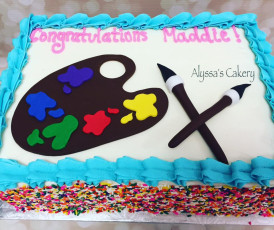 Painter Sprinkle Cake