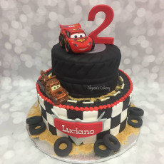 Disney Cars Tiered Cake