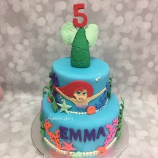 Little Mermaid Tiered Cake